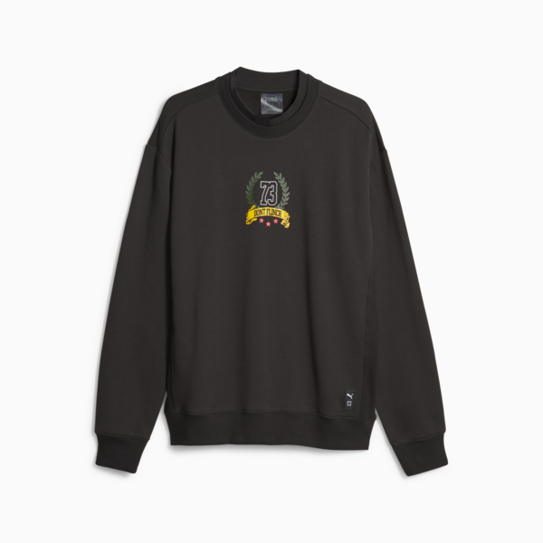 Franchise Men's Basketball Sweatshirt, PUMA Black, large-ZAF
