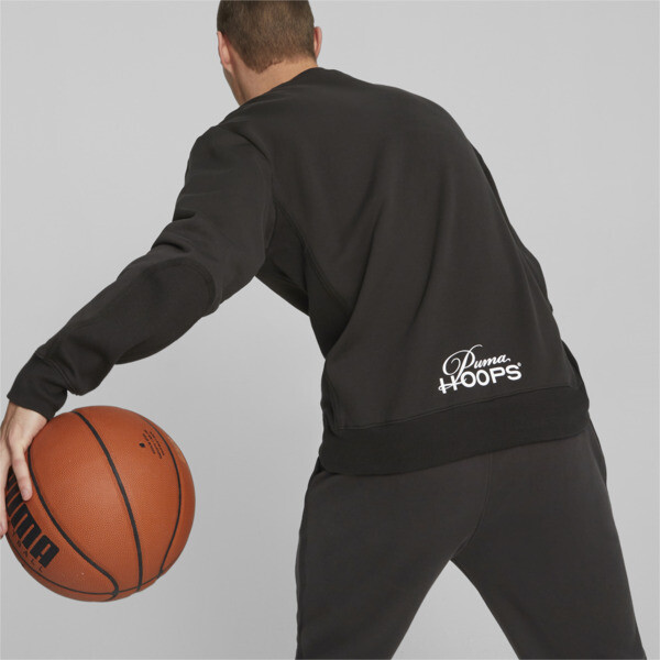 Franchise Men's Basketball Sweatshirt, PUMA Black, large-ZAF