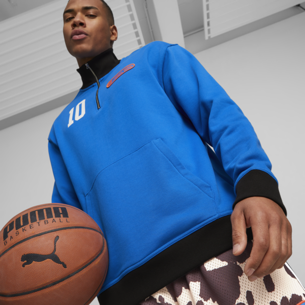 Clyde's Closet Men's Basketball Pullover, Racing Blue, large-ZAF