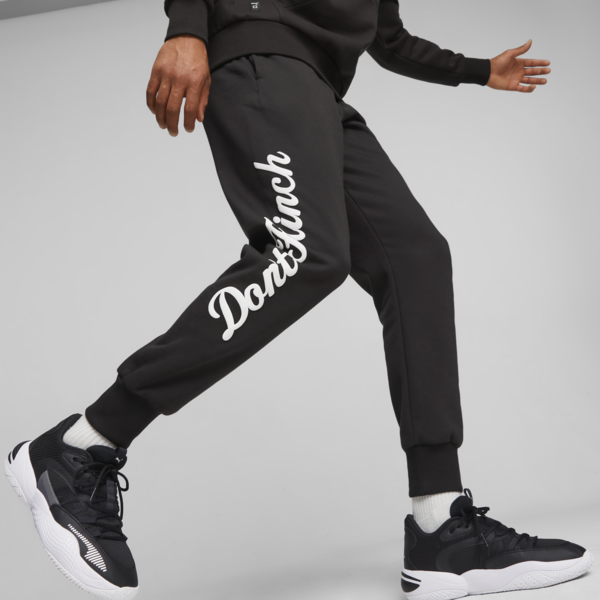 Pants de básquetbol para hombre DYLAN, PUMA Black, large-MEX