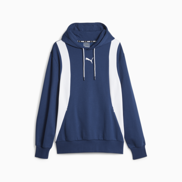 Blueprint Formstrip Men's Basketball Hoodie, Persian Blue-PUMA White, large-ZAF