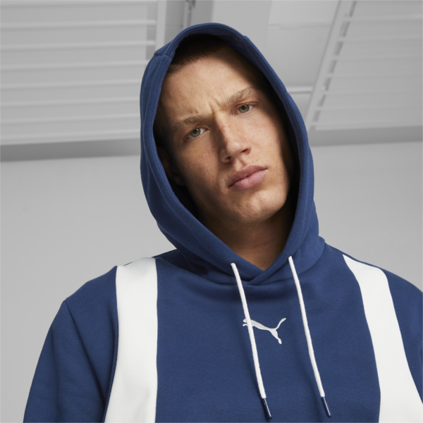 Blueprint Formstrip Men's Basketball Hoodie, Persian Blue-PUMA White, large-ZAF