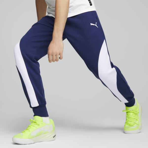 Blueprint Formstrip Men's Basketball Pants, Persian Blue-PUMA White, large-ZAF