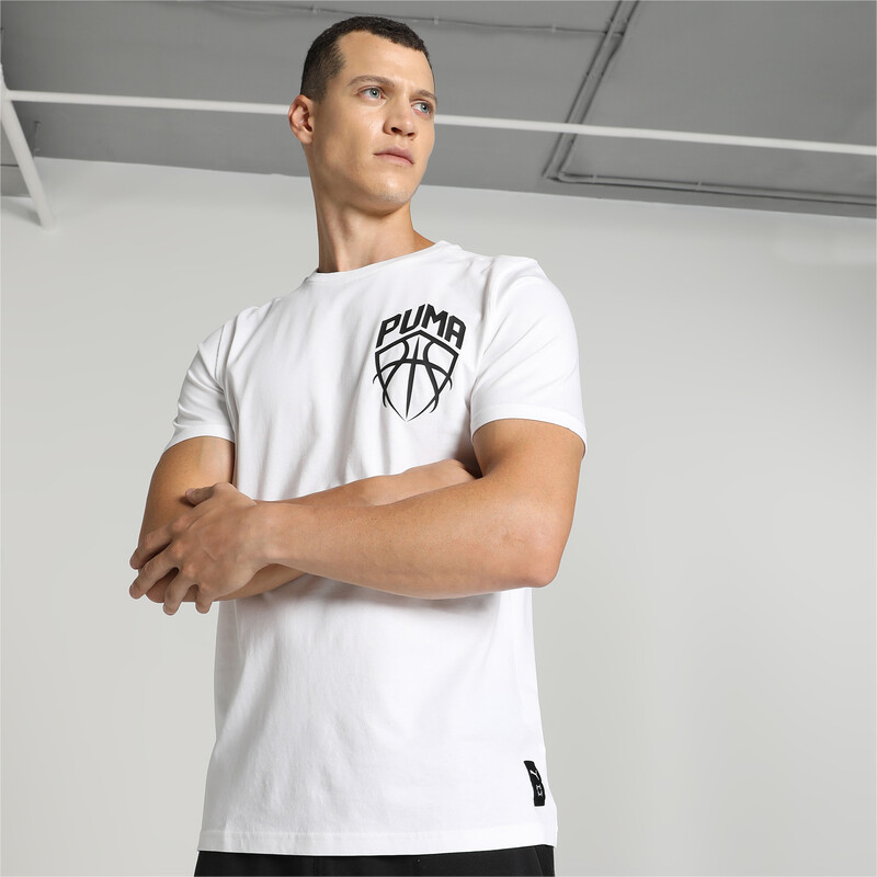 

Men's PUMA Blueprint Basketball Tee, White
