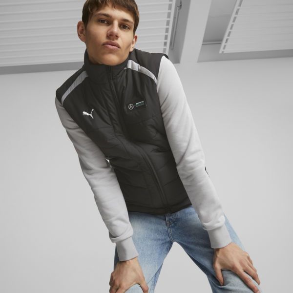 Mercedes-AMG PETRONAS Men's Motorsport Gilet, PUMA Black, large-ZAF