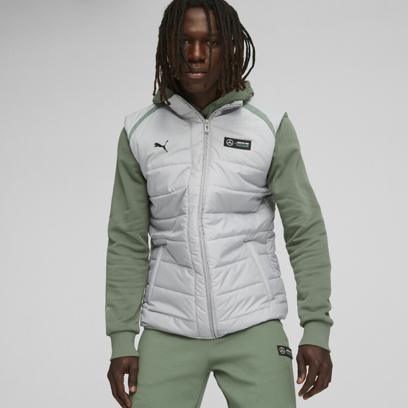 

Men's PUMA Mercedes-AMG PETRONAS Motorsport Gilet, Silver