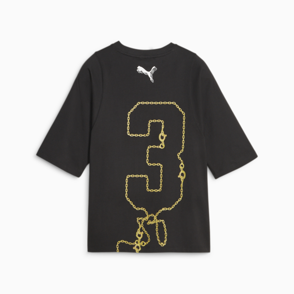 Gold Standard Women's Basketball Tee, PUMA Black, large-ZAF