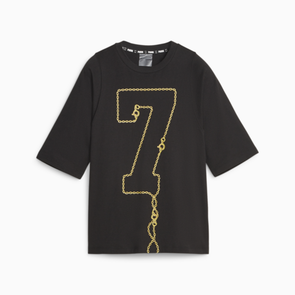 Gold Standard Women's Basketball Tee, PUMA Black, large-ZAF