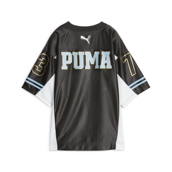 Black and gold pumas uniforms top
