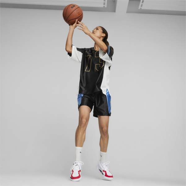 Gold Standard Women's Basketball Jersey, PUMA Black-PUMA White, large-ZAF