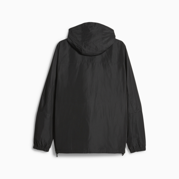 Campera Rompervientos con capucha para hombre, PUMA Black, large-ARG