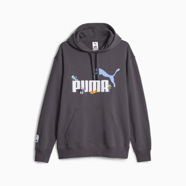 PUMA x THE SMURFS Hoodie, Dark Coal, large-ZAF