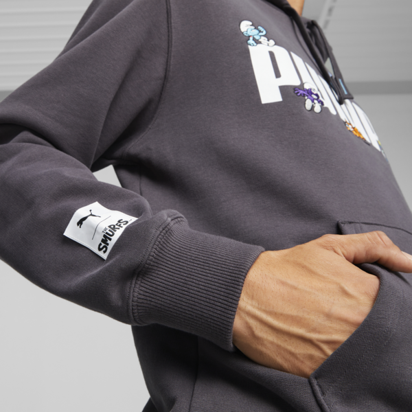 PUMA x THE SMURFS Hoodie, Dark Coal, large-ZAF