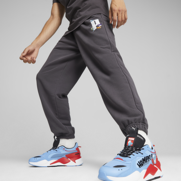 PUMA x THE SMURFS Sweatpants, Dark Coal, large-ZAF