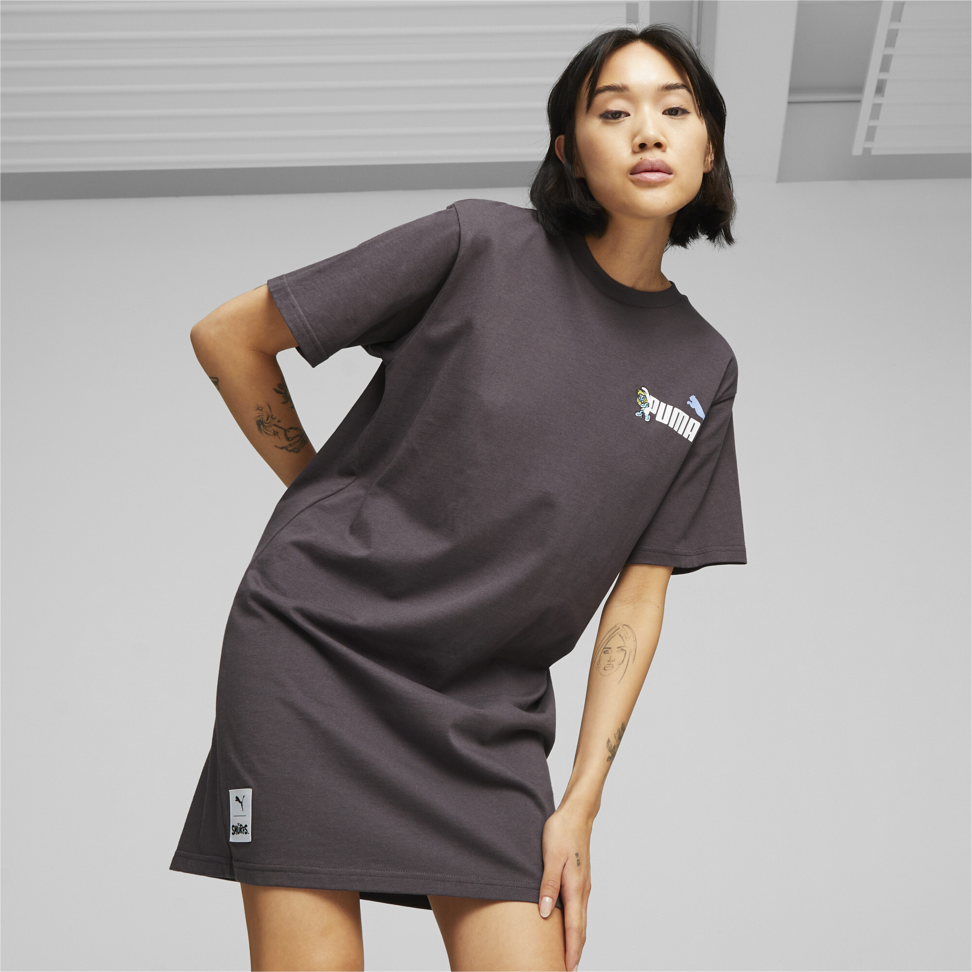 Crew neck clearance tee dress