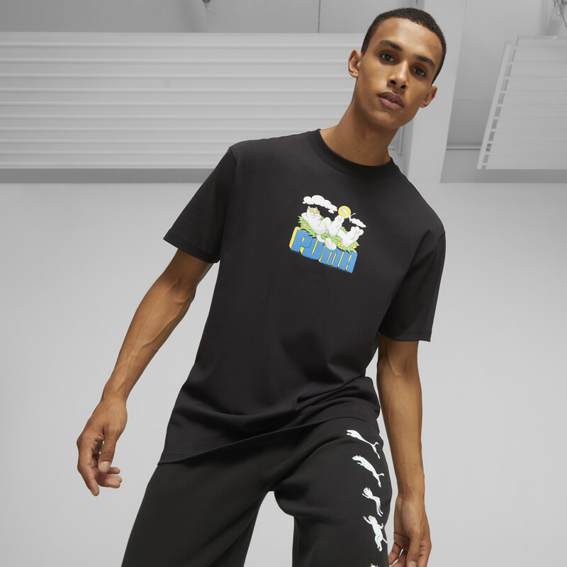 Men's PUMA X RIPNDIP Crew Neck T-shirt in Black size L