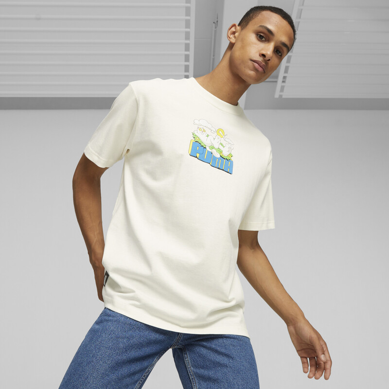 Men's PUMA X RIPNDIP Crew Neck T-shirt in White size L