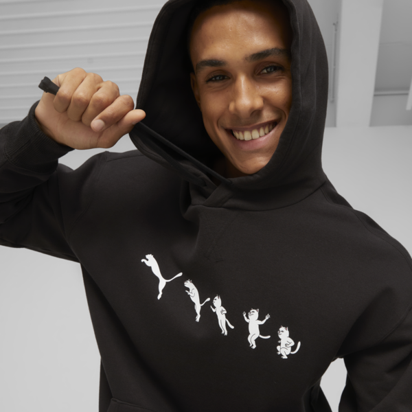 PUMA x RIPNDIP Men's Hoodie, PUMA Black, large-ZAF