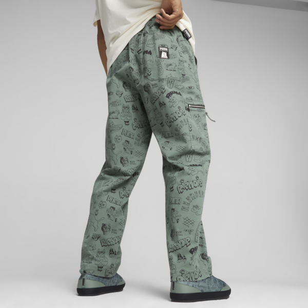 PUMA x RIPNDIP Men's Twill Pants, Eucalyptus, large-ZAF