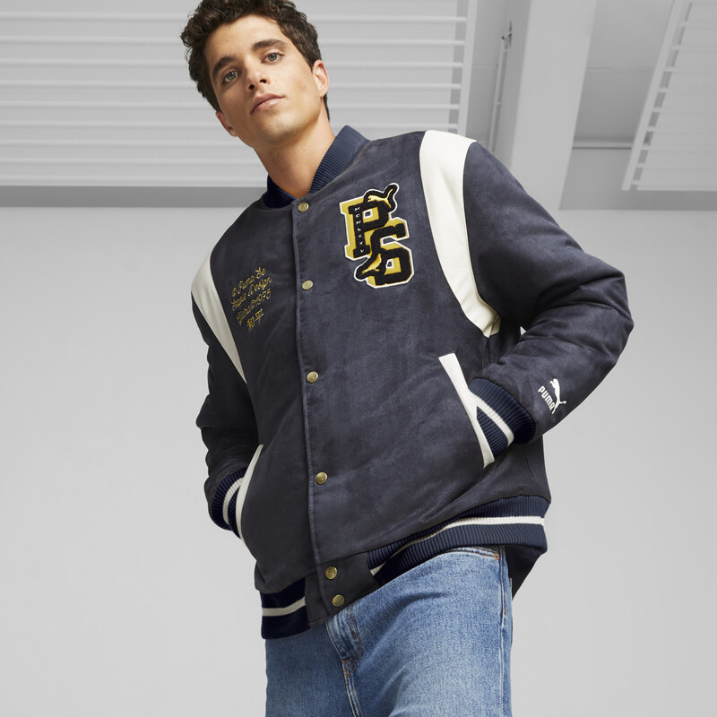 

Men's PUMA X STAPLE Varsity Jacket, Blue