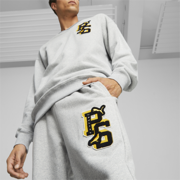 PUMA x STAPLE Men's Sweatpants, Light Gray Heather, large-ZAF