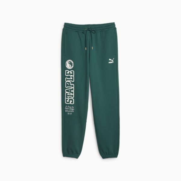 PUMA x STAPLE Men's Sweatpants, Malachite, large-ZAF