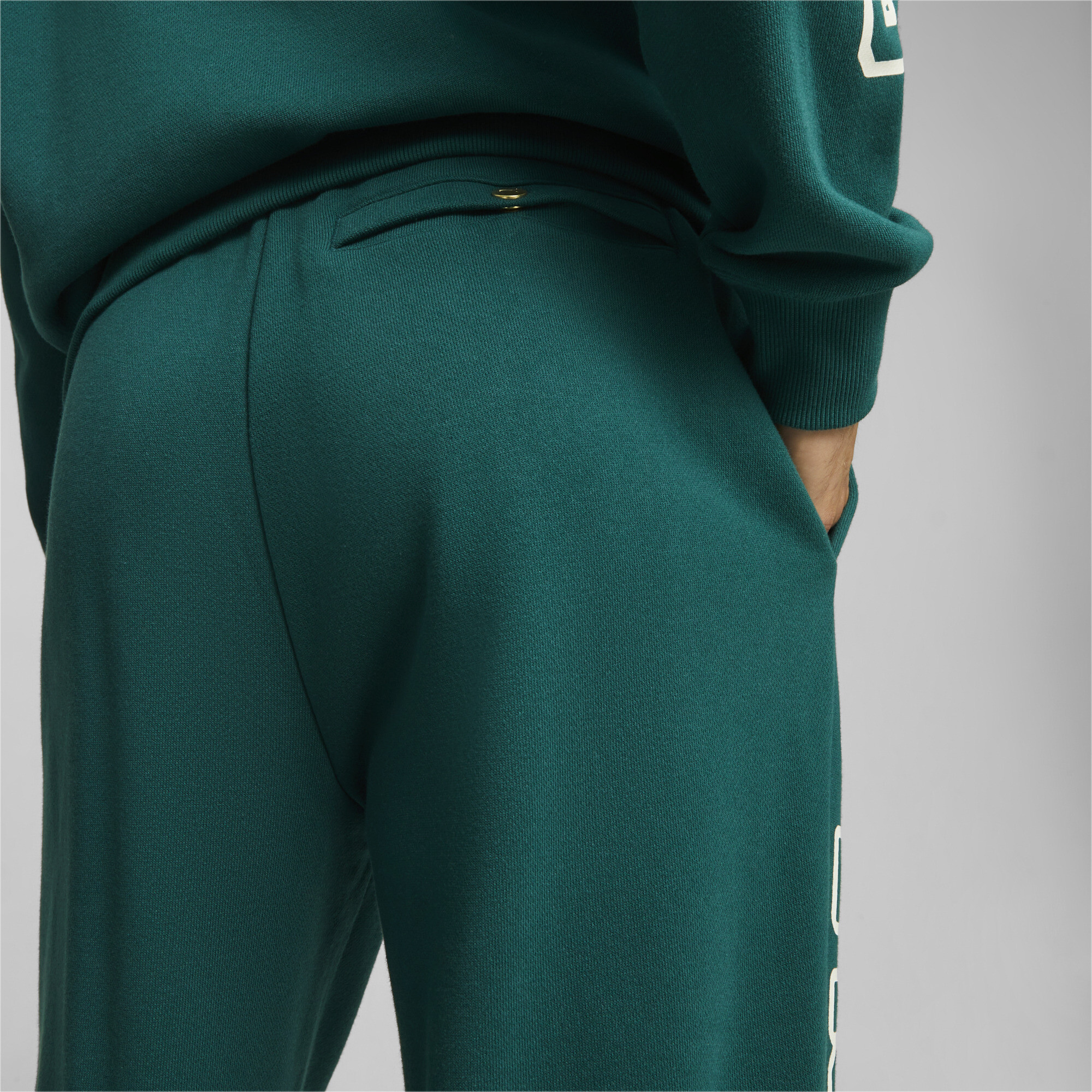 Men's Puma X STAPLE's Sweatpants, Green, Size L, Clothing