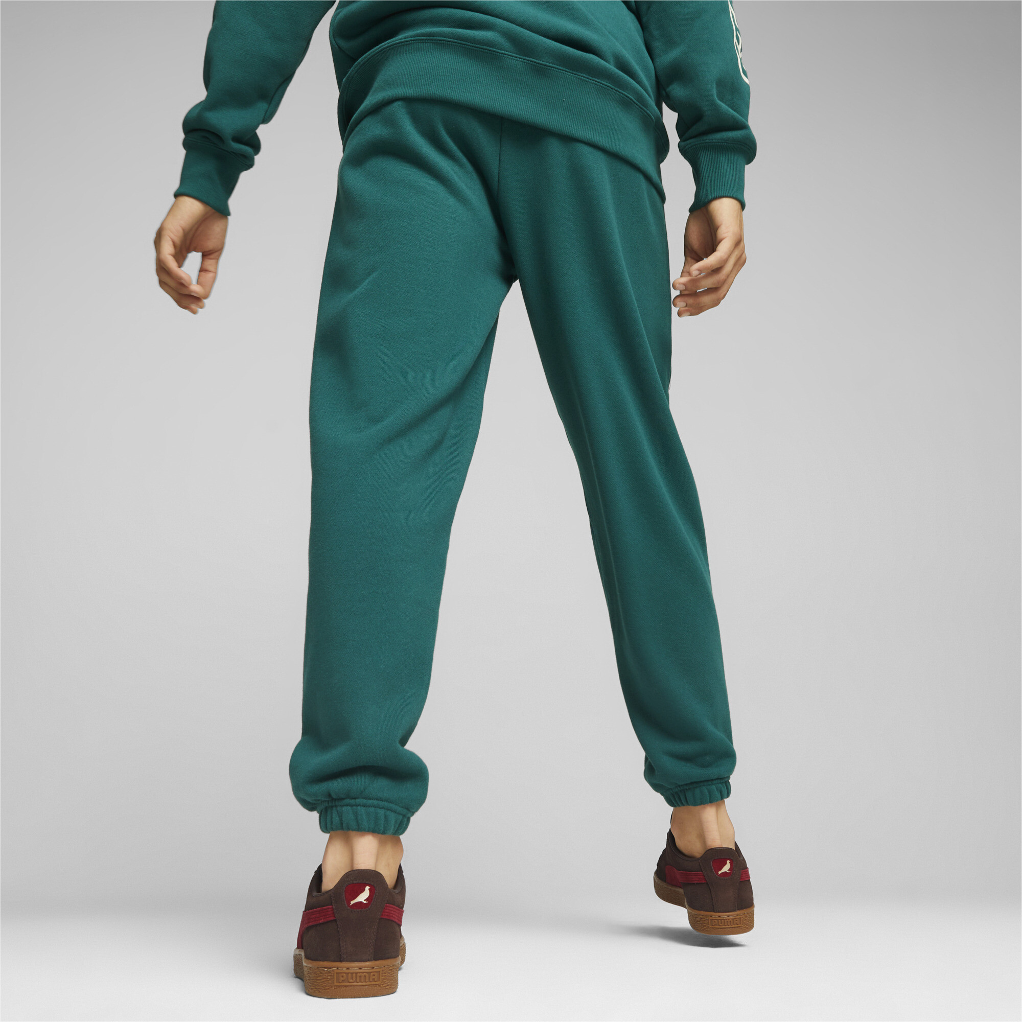 Men's PUMA X STAPLE Sweatpants In Green, Size 2XL, Cotton