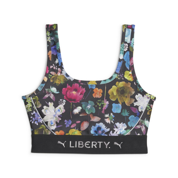 PUMA x LIBERTY Women's Crop Top, PUMA Black-AOP, large-ZAF