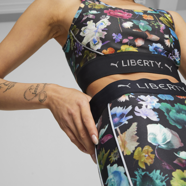 PUMA x LIBERTY Women's Crop Top, PUMA Black-AOP, large-ZAF