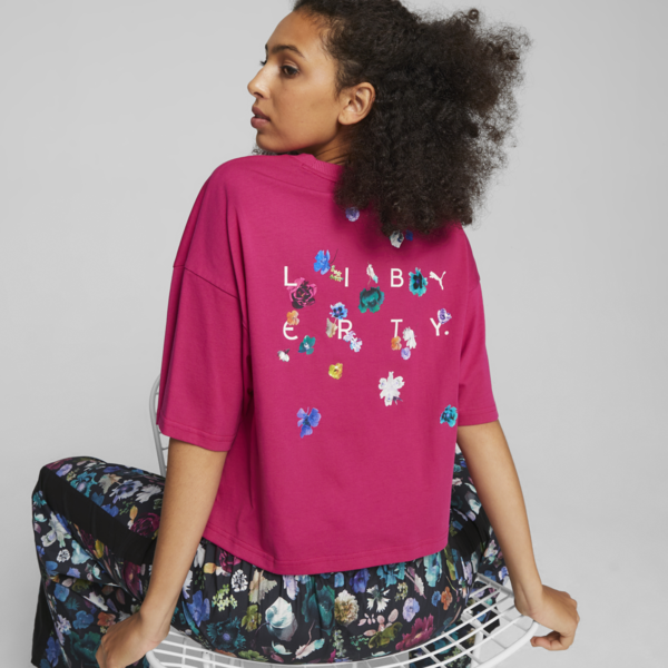 Remera para mujer PUMA x LIBERTY, Pinktastic, large-ARG