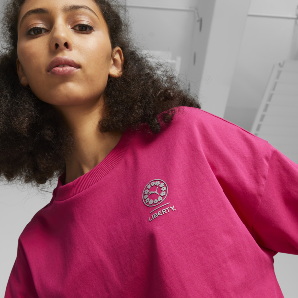 Remera para mujer PUMA x LIBERTY, Pinktastic, large-ARG