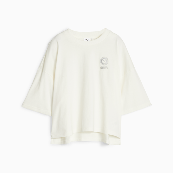 Remera para mujer PUMA x LIBERTY, Warm White, large-ARG