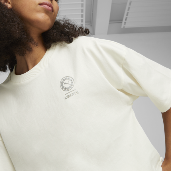 Remera para mujer PUMA x LIBERTY, Warm White, large-ARG
