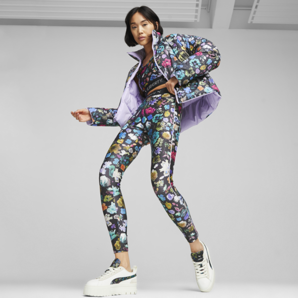 PUMA x LIBERTY Women's Reversible Puffer Jacket, Vivid Violet, large-ZAF