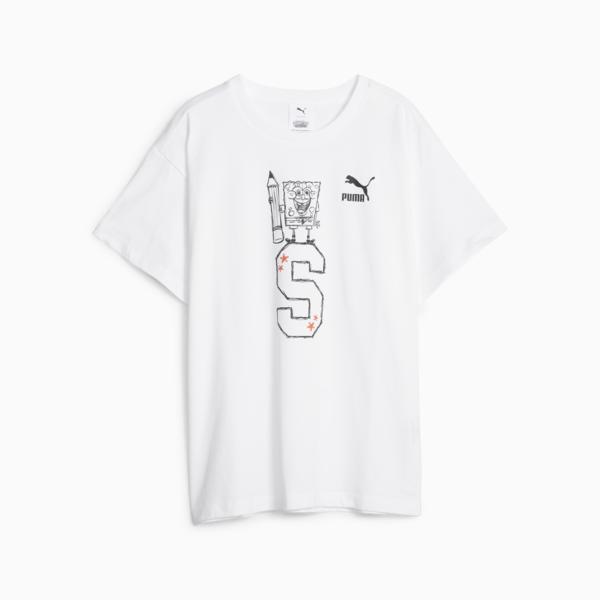 Remera PUMA x BOB ESPONJA para niños, PUMA White, large-ARG