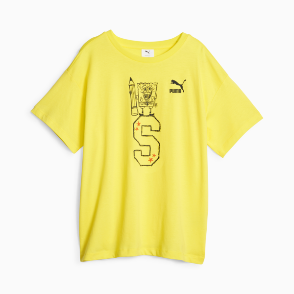 Remera PUMA x BOB ESPONJA para niños, Lemon Meringue, large-ARG