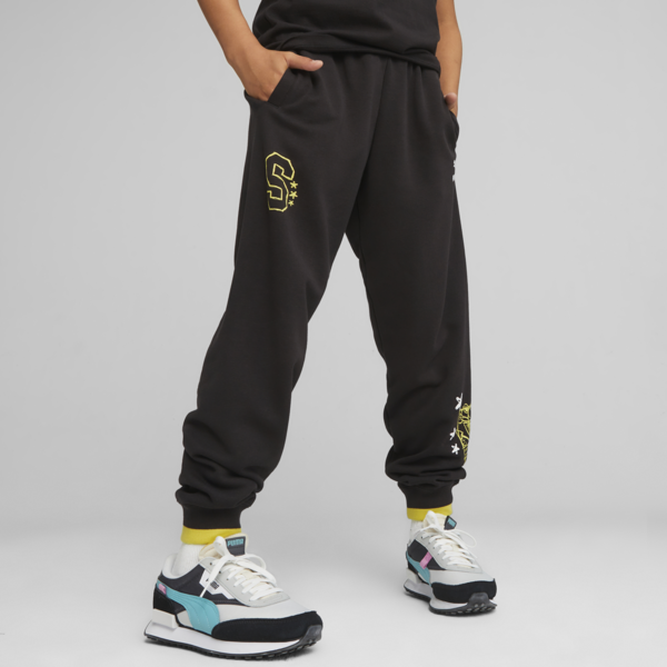 Pantalon Jogging PUMA x BOB ESPONJA para niños, PUMA Black, large-ARG