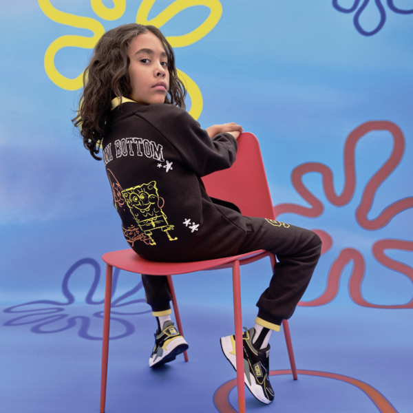 PUMA x SPONGEBOB SQUAREPANTS Youth Jacket, PUMA Black, large-ZAF