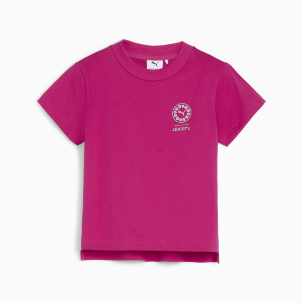 PUMA x LIBERTY Kids' Graphic Tee, Pinktastic, large-ZAF