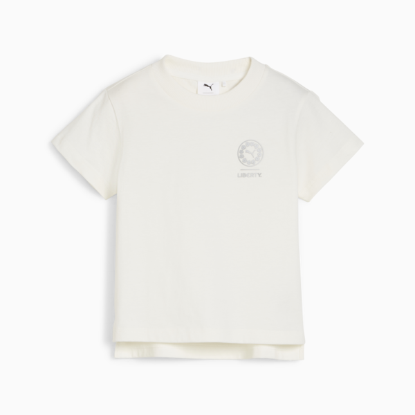 PUMA x LIBERTY Kids' Graphic Tee, Warm White, large-ZAF