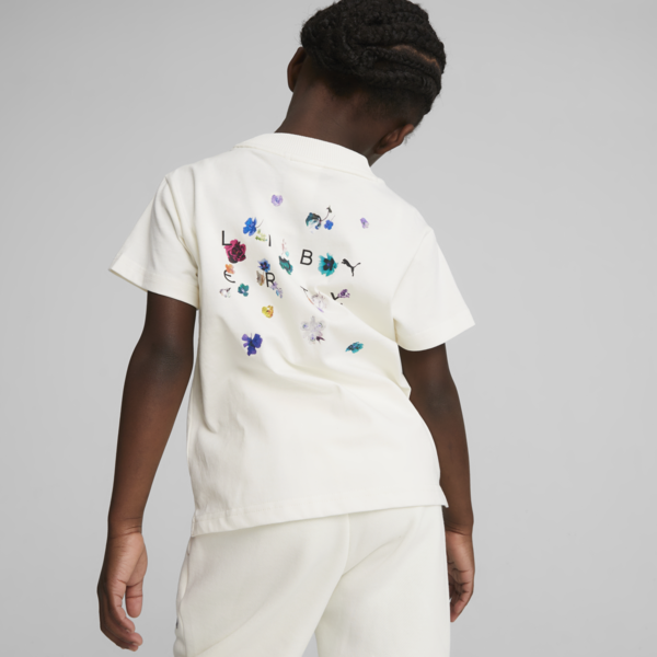 PUMA x LIBERTY Kids' Graphic Tee, Warm White, large-ZAF