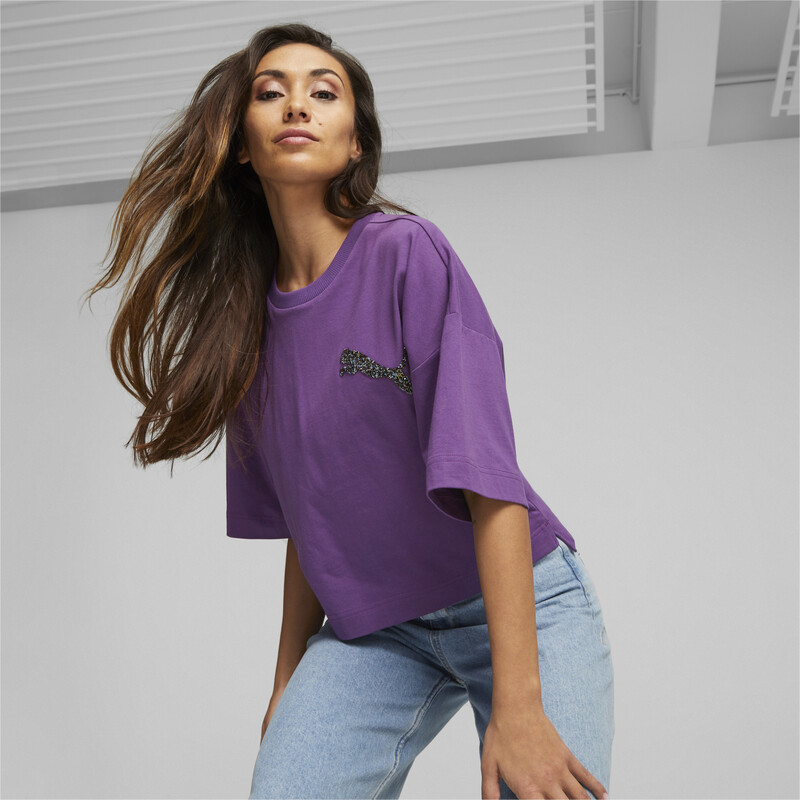 

Women's PUMA Swarovski Crystals T-shirt, Purple