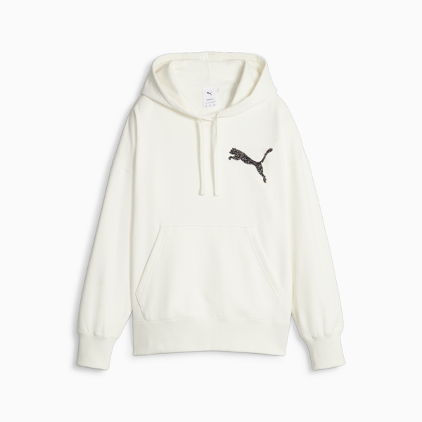 PUMA Swarovski Crystals Women's Hoodie, Warm White, large-ZAF