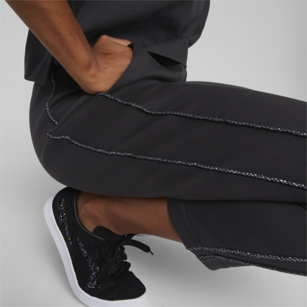 PUMA Swarovski Crystals Women's T7 Track Pants, PUMA Black, large-ZAF