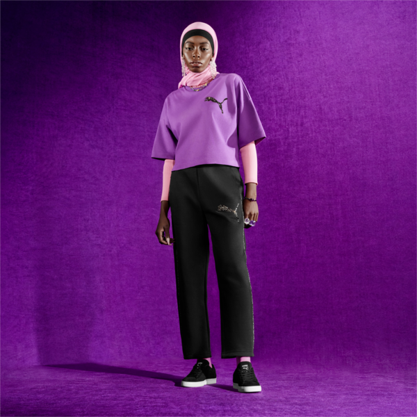 PUMA Swarovski Crystals Women's T7 Track Pants, PUMA Black, large-ZAF
