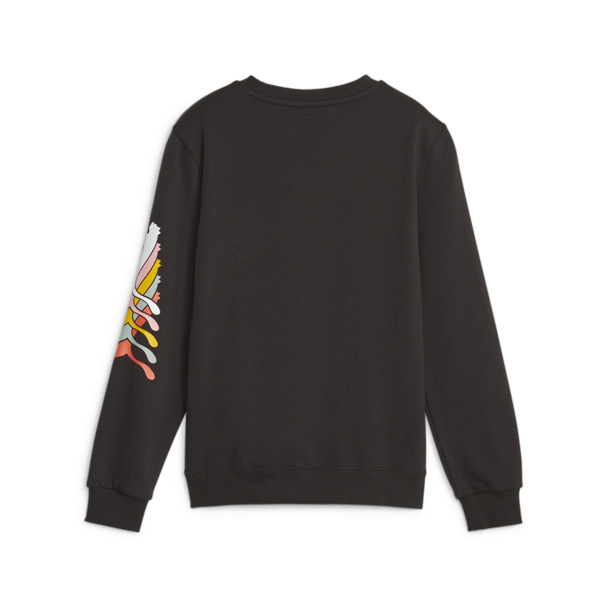 Men's Puma Classics Brand Love Youth Sweatshirt, Black, Size 7-8Y, Clothing