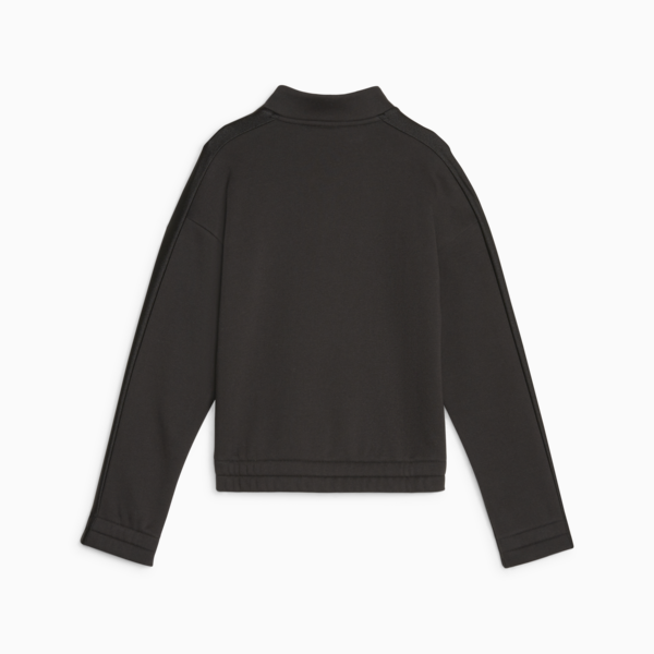 T7 Youth Quarter-Zip, PUMA Black, large-ZAF