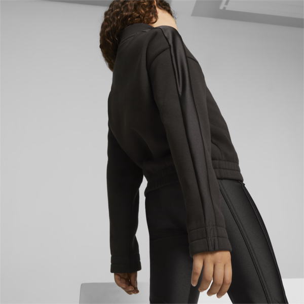 T7 Youth Quarter-Zip, PUMA Black, large-ZAF