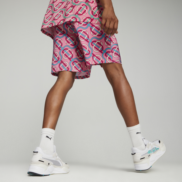 PUMA x PALM TREE CREW Men's Shorts, Strawberry Burst-AOP, large-ZAF